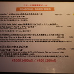 原宿タップルーム - メニュー