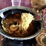 インドダイニングカフェ マタ - フォークでリフト♪細麺です