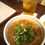 麺線屋formosa - 紹興酒のソーダ割り&2018初麺線♪