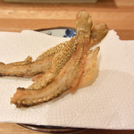 千代娘 - はぜの中骨は骨せんべいで頂きます