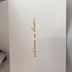 AMOUR - メニューの入っている封筒