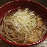 禅紫 - 鴨のはりはり鍋の〆の蕎麦