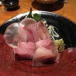 日本酒と創作和食 寿司 真気 - 寒ブリ