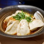 鯛塩そば 灯花 - 麻婆水餃子