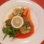 レストラン　クレール - Aランチの白身魚（いさき）のソテー（トマトソース）