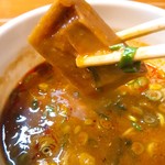 麺屋 高橋 - 2018/1  四角いメンマ