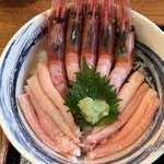 おけしょう鮮魚の海中苑 - カニ・エビ丼１６２０円