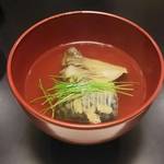 歓在 - 焼き鯖の澄まし汁