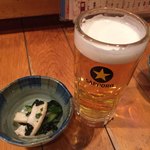 津軽衆 - お通し＋ビール