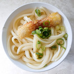 手打うどん たむら - かけそのまま+ちくわ天