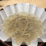 瓢斗 - 最後にお蕎麦を入れて