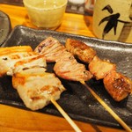 Sumibi Yakitori Kazamidori - 焼き鳥セット3本