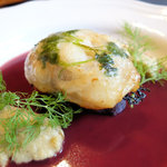 手打ち蕎麦とフレンチの やな木 - <2017年10月～11月>鱈のクレピネット赤ワインソース