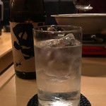 博多もつ処 東屋 - 焼酎の水割り