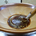 かえちゃん - 付けダレは２種類。醤油 or 味噌。
