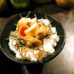 家系ラーメン クックら - 玉子まぶし　普通盛だと１８０円。ライスもしっかりと量があり、腹パンに！