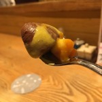 炭と地酒とたしなみワイン Kai本店 醸す - マンゴーとチョコのプリン、こりゃまた贅沢だワイ