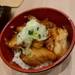 麺処笠懸 Ichi - 【2018.1.14(日)】ミニチャーシュー丼356円