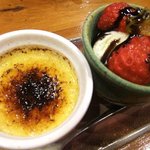 お竈ダイニング 穂垂 - デザートのクリームブュルレにはもうはや閉口