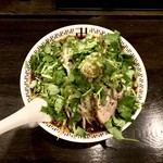 スパイス・ラー麺 卍力 - ＜2018年01月再訪・34回目＞スパイスラーメン・ダブルもやし・パクチー・にんにく・1,180円