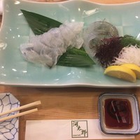 河太郎 中洲本店 - いか活造り（いか活け造り定食の一部）