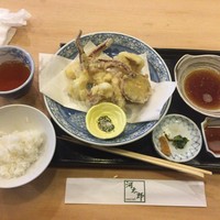 河太郎 中洲本店 - いか天ぷら（いか活け造り定食の一部）