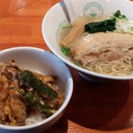 麺屋 六感堂 - しじみ蕎麦・塩（過去の限定）＋わかさぎ天丼（過去の限定）