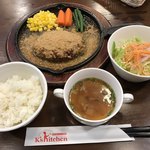 ケイズキッチン - ハンバーグセット＝８５０円