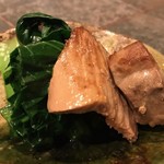 とち屋 - 鮪＆小松菜のお浸し