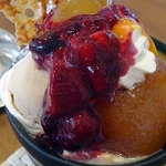 アプランティ - りんごとキャラメルパフェ730円税込