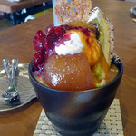 アプランティ - りんごとキャラメルパフェ730円税込