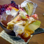 アプランティ - りんごとキャラメルパフェ730円税込りんごとキャラメルパフェ730円税込