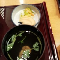 赤坂ふきぬき - 　　　肝吸いと漬け物