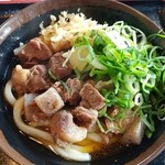 手打ちセルフうどん 海侍 - 牛すじコンうどん