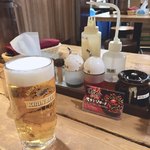 鉄板王国 - 生ビール 300円
171231 00:10