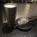 Okonomiyaki Teppan Yaki Kuraya - 生ビールで乾杯