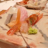 みむら - 刺身　針魚と青柳と牡丹海老とさわらだったかな？