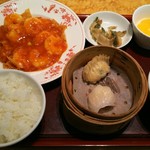 赤坂璃宮 - 海老チリセット ￥1850