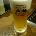 もんじゃ焼き CHICO - 生ビール(スーパードライ)480円