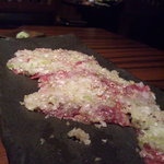 松阪牛焼肉 M - ネギたっぷりの葱たんカルビ