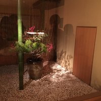石塀小路豆ちゃ 京都 - カウンターから見える庭