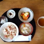 農家レストラン 旬菜館 - ほっき飯定食(2018.01)