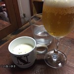 アネアカフェ - ランチスープとランチビール＋３５０円