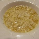 ステーキ・洋食のTANTO屋 - 牛テール肉コンソメ煮のスープとごはんでリゾット風♪　2018.1