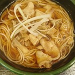 ゆで太郎 - 肉舞茸そば(温) 500円