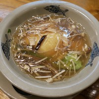 中国郷土料理 錦里 - フカヒレ入り豆花のキノコ煮