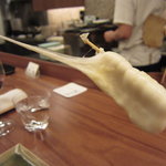 Kushie Mon - カチョカヴァロ（チーズ）串　伸ばして