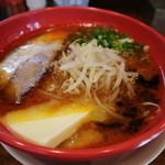 ラーメン若松 - ピリ辛ラーメン　カルピスバタートッピング☆　2018-0116訪問