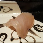 馳走 啐啄一十  - ⑫鰆(山口県萩沖産、熟成日数は忘れました)
      ヒッコリーチップで燻してあります。