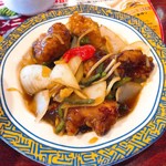 バーミヤン - 鶏肉と野菜の甘酢炒め